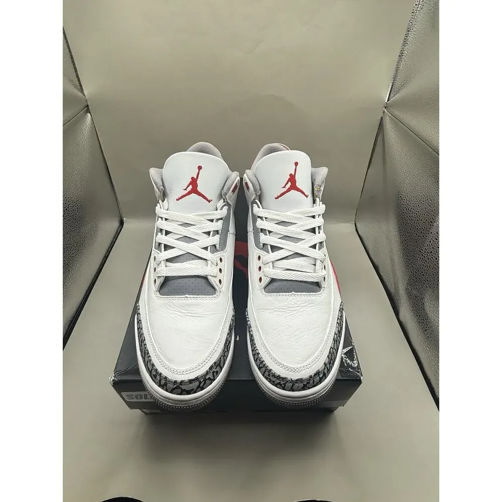 Authentic 2022 Jordan 3 Retro Mid Fire Red Men Size 9.5 Very Clean